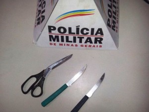 Materiais Apreendidos e utilizados pelos assaltantes