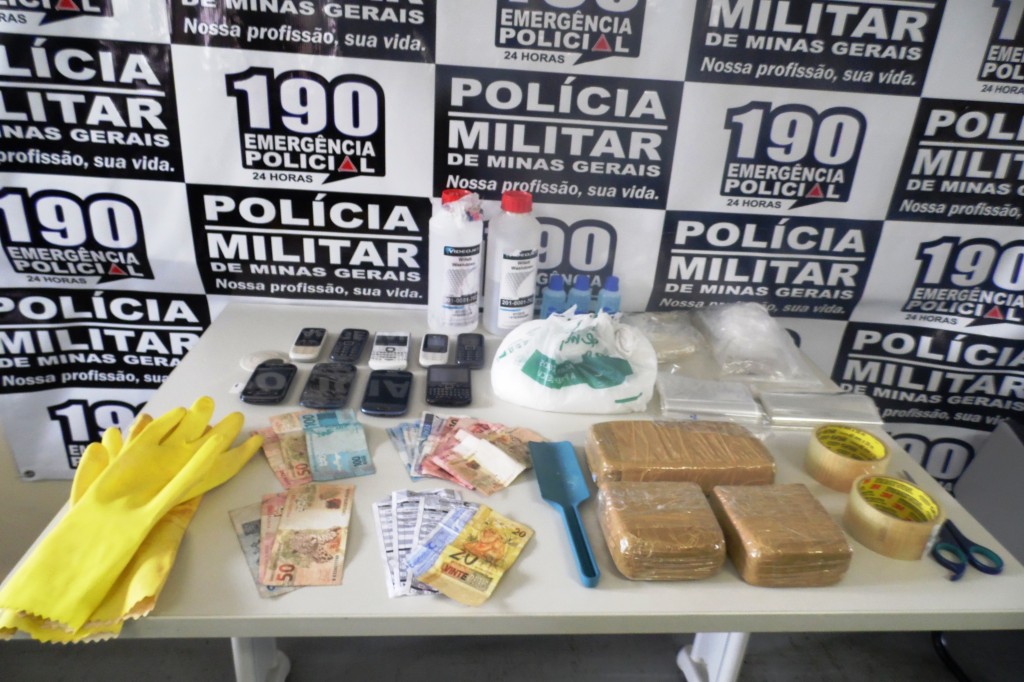 Materiais apreendidos