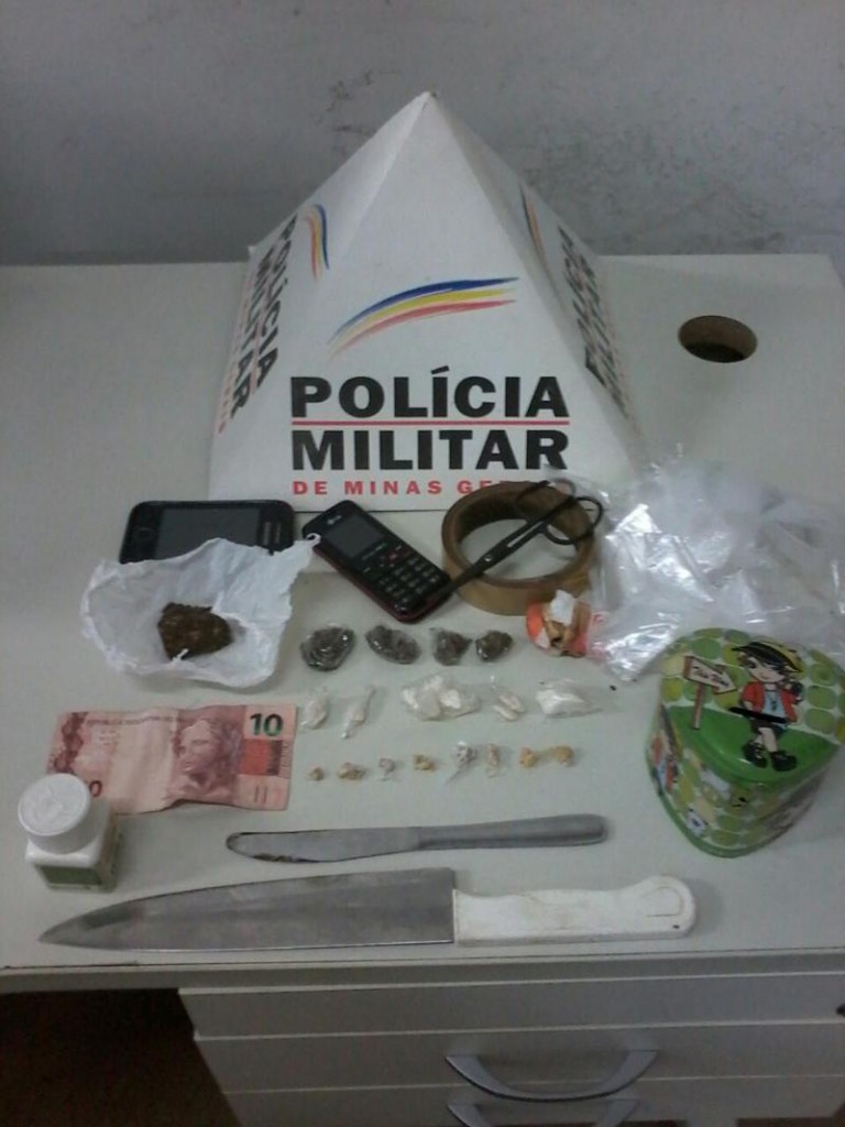 Materiais apreendidos